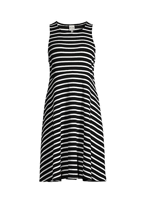 Striped Knit Pullover Dress