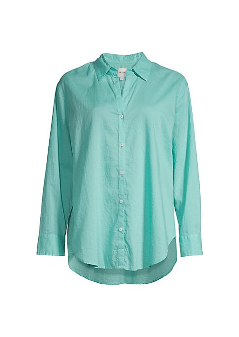 Textured Relaxed Cotton Shirt