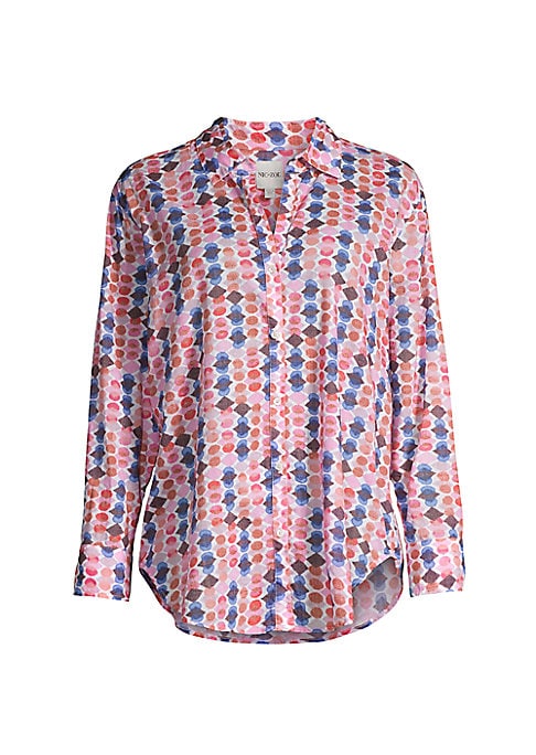 Geometric Cotton Tunic Shirt