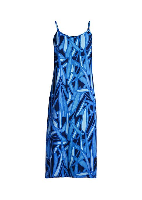 Tropical Flora Slip Dress