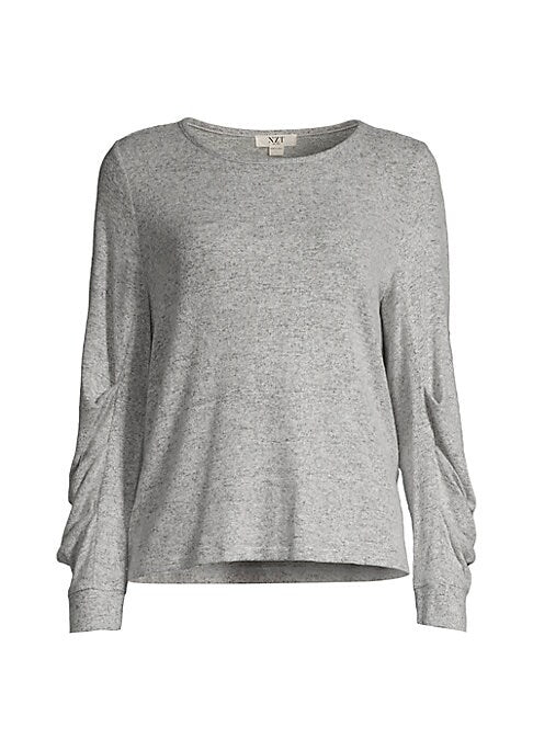 Cozy Ruched Sleeve Top