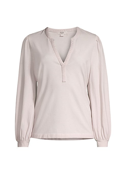 Puff Sleeve V-Neck Top