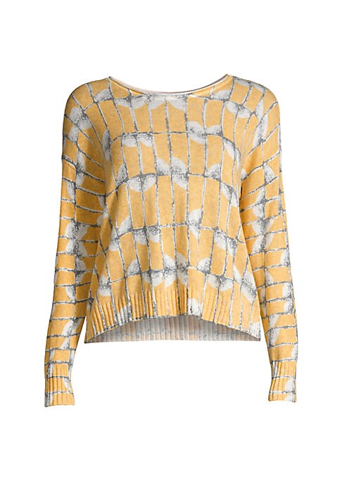 Artful Geometric Knit Top