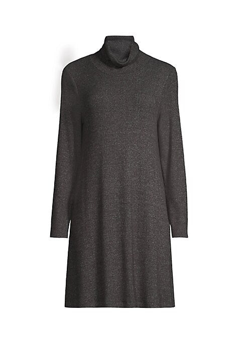 Funnel Neck Knit Dress