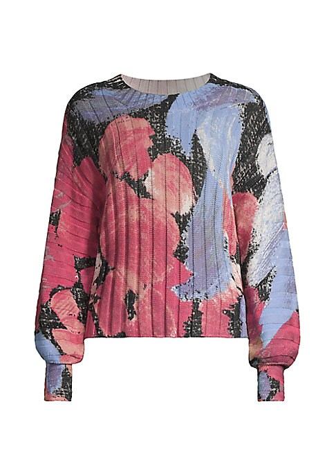 Floralfy Puff Sweater