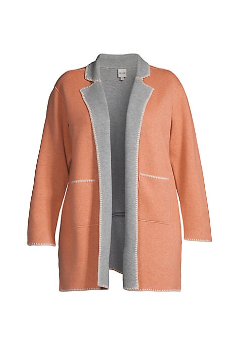 Chic Colorblock Knit Jacket
