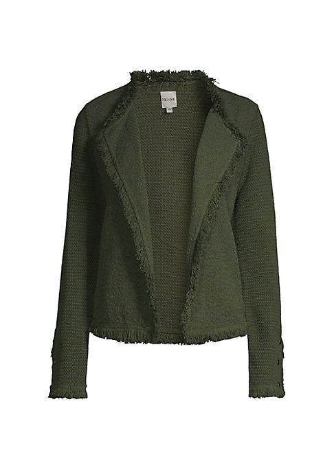 Fringe Open Knit Jacket