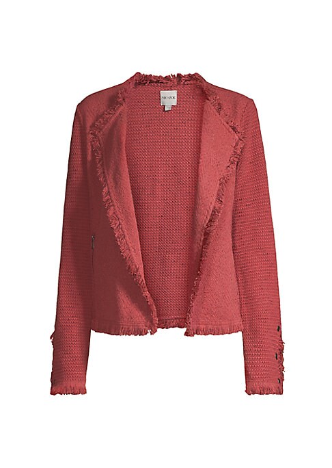 Fringe Layered Knit Jacket