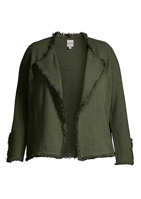 Fringe Detail Knit Jacket