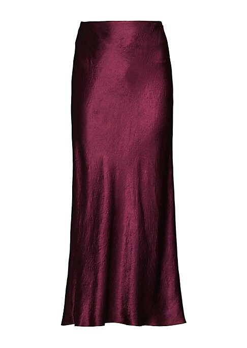 Satin Slip Midi Skirt