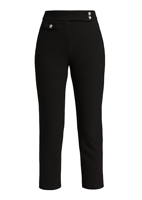 Chic Ankle Crepe Trousers