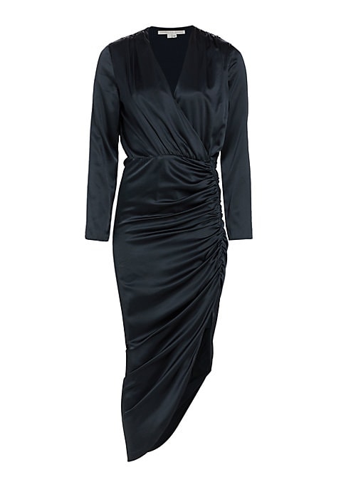 Draped Silk Midi Delight