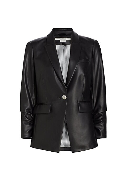 Chic Faux Leather Jacket