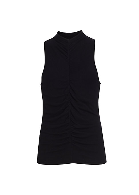 Ruched Jersey Sleeveless Top