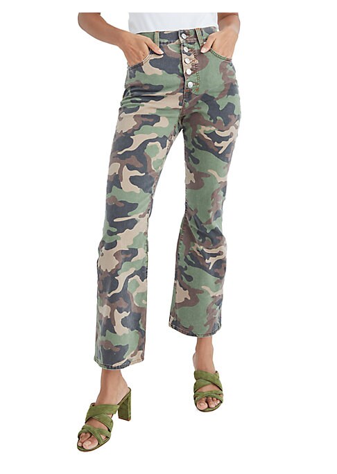 Camo Kick Flare Trousers