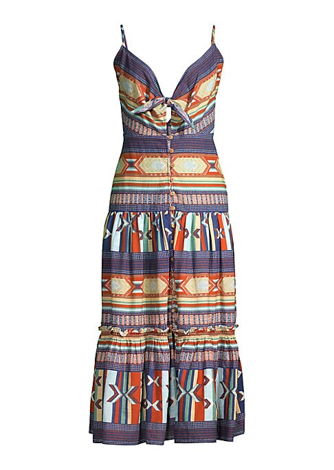 Chic Abstract Midi Dress