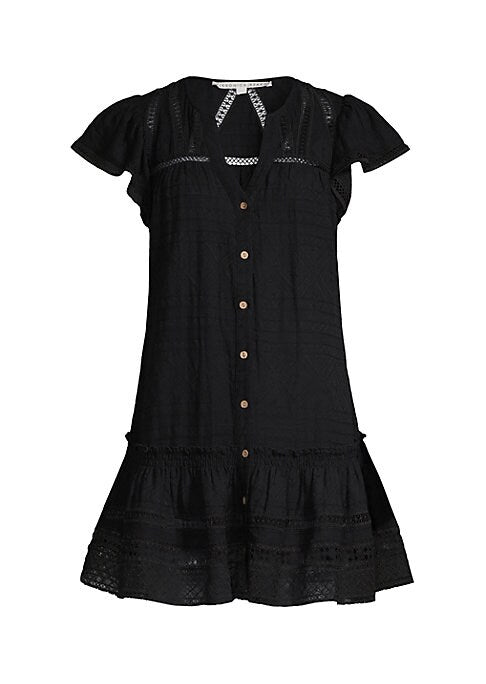 Lace-Trimmed Breezy Dress