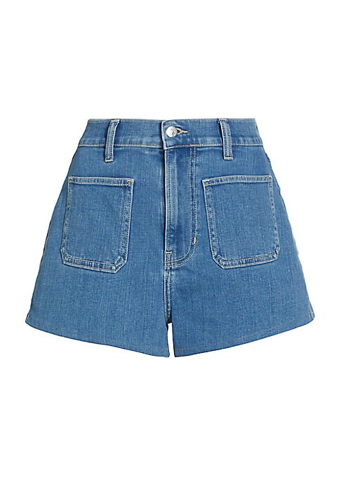 Classic Mid-Rise Denim Shorts