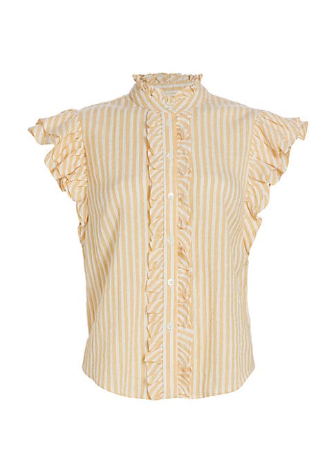 Ruffled Stripe Charm Shirt