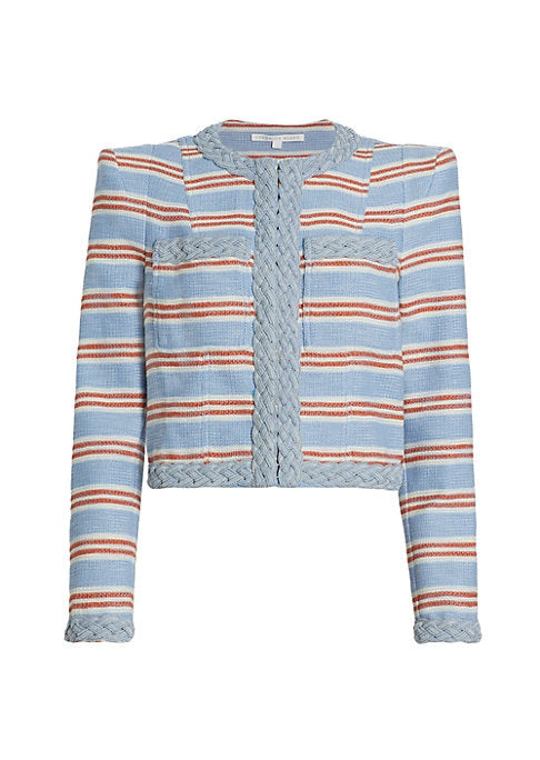 Vibrant Striped Blazer