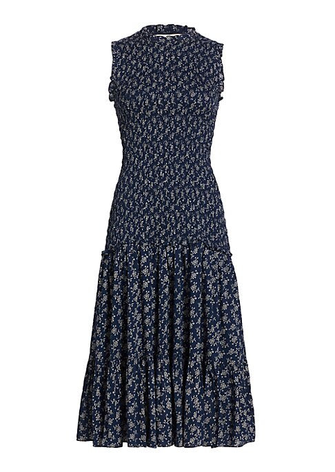Floral Tiered Midi Dress