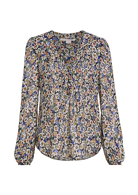 Floral Silk Elegance Blouse