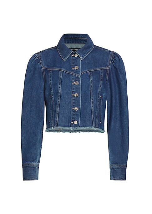 Puffed Denim Crop Jacket