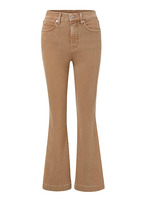 Retro Flare Cuffed Trousers