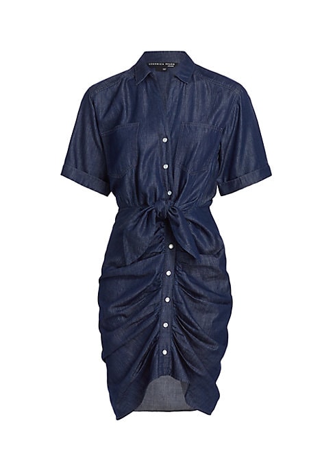 Chambray Tie-Waist Dress