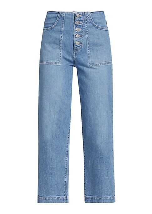 Elevated Wide-Leg Crop Jeans