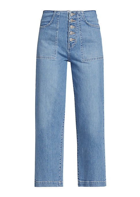 Elevated Wide-Leg Crop Jeans