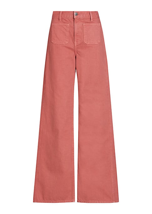 Stylish Wide-Leg Cotton Trousers