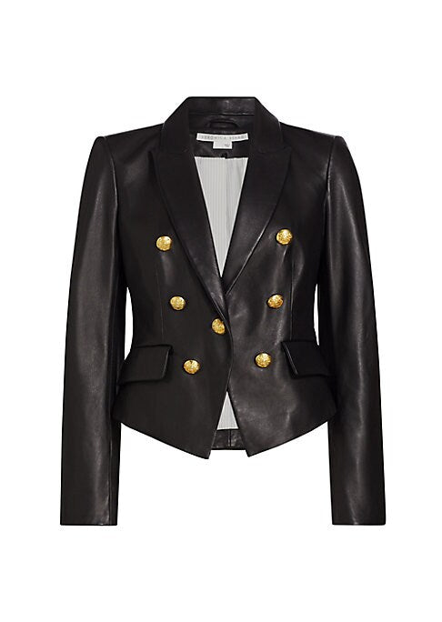 Chic Leather Blazer