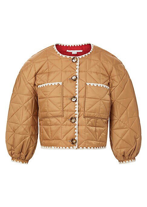Puffed Sleeve Quilted Coat