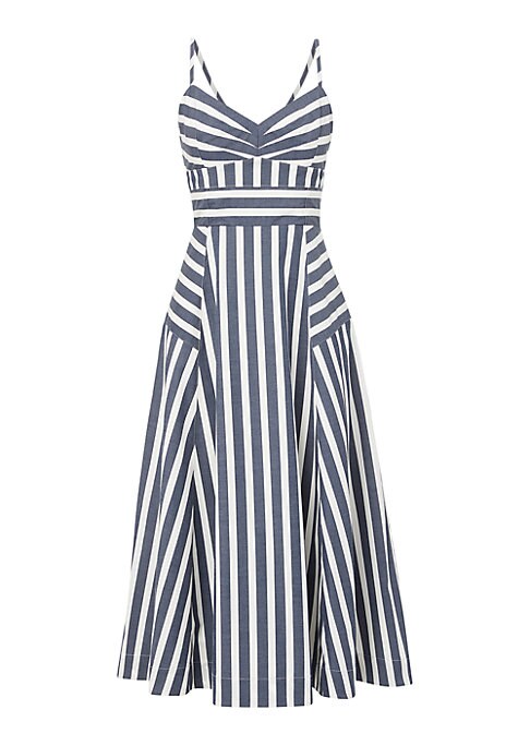 Nautical Chic Midi Dress