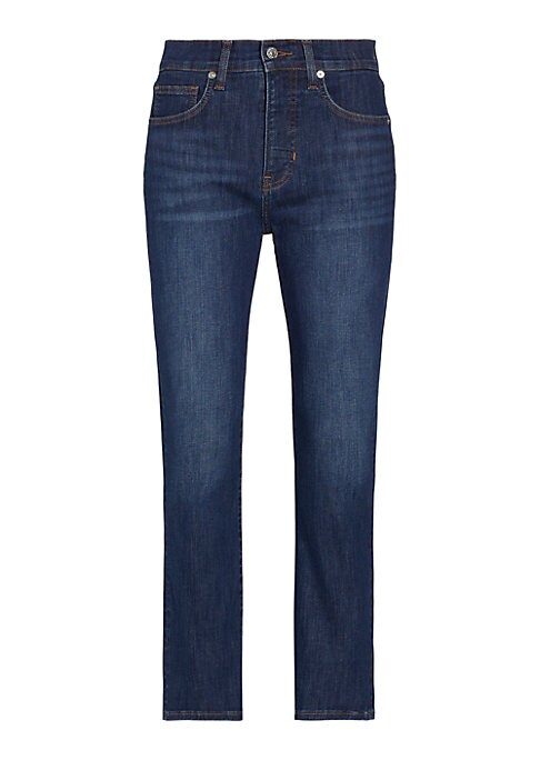 Cropped Flare Stretch Jeans