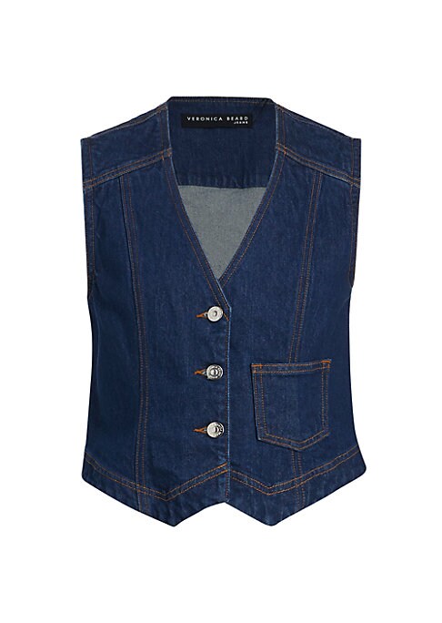 Chic Cropped Denim Vest