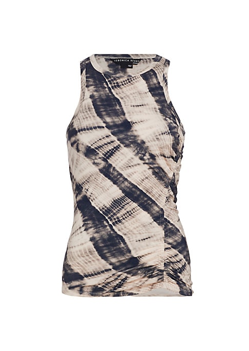 Playful Ruched Tie Tank