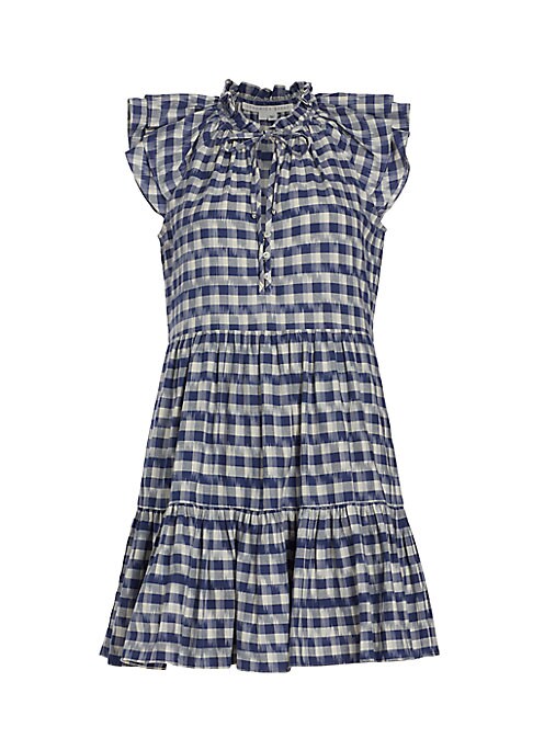 Gingham Ruffle Minidress