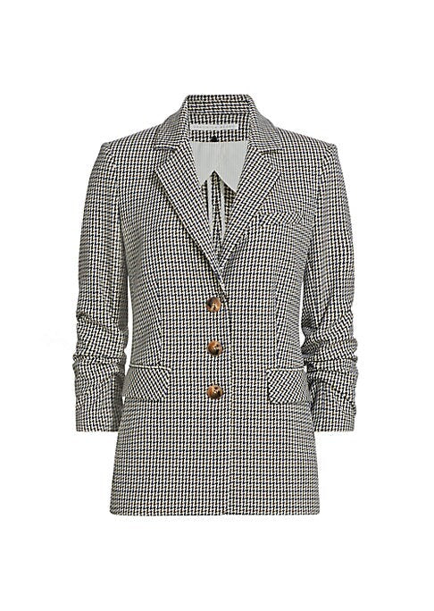 Chic Houndstooth Blazer