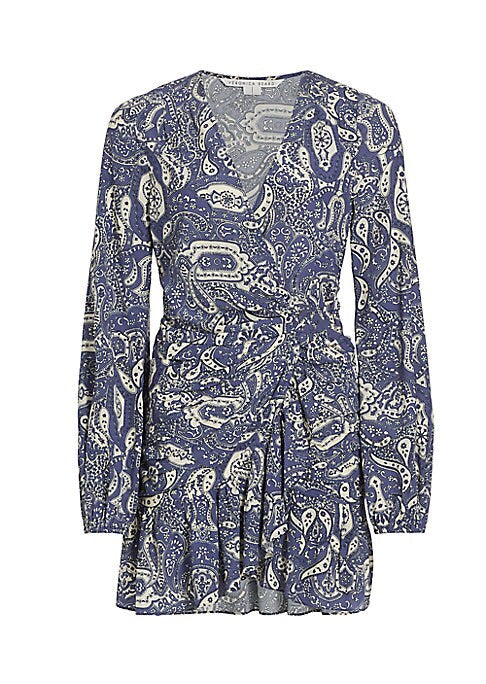 Paisley Ruffle Minidress