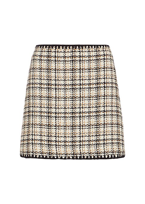 Chic Plaid A-Line Skirt