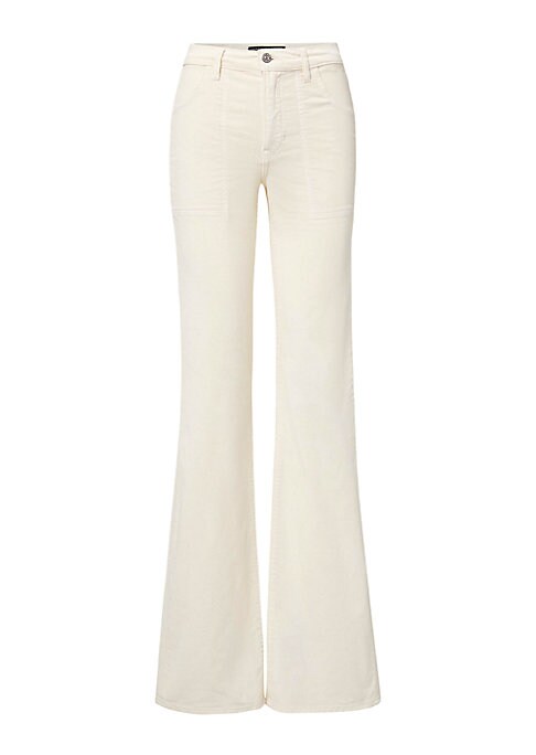 Flared Soft Corduroy Trousers