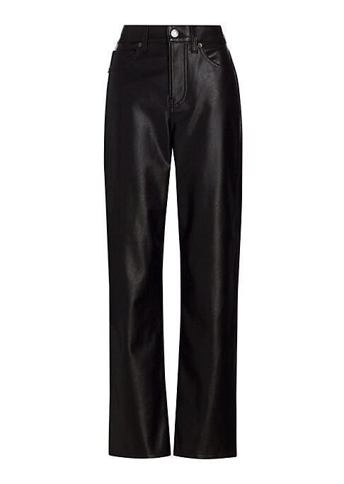 Chic Vegan Leather Trousers