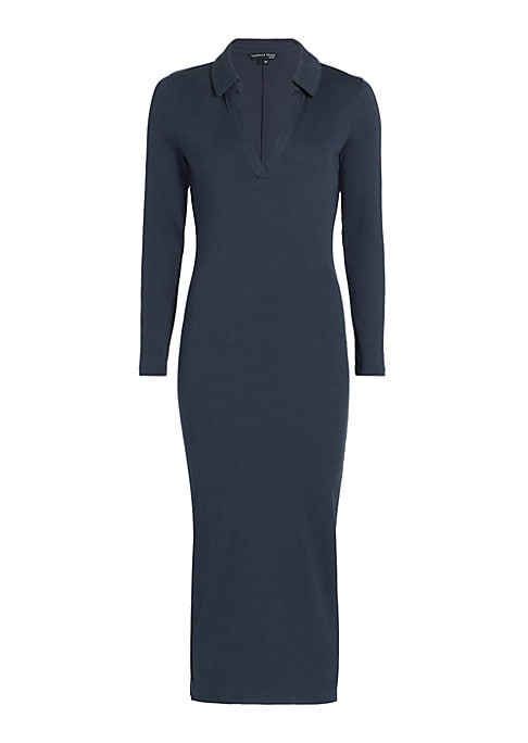 Chic Knit Polo Dress