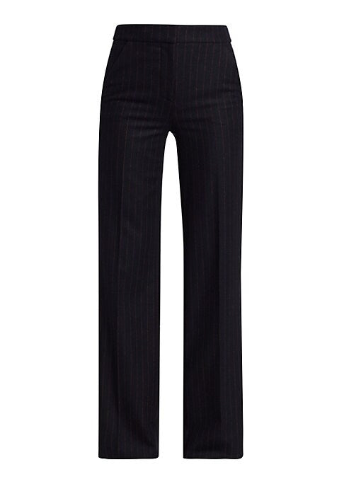 Flare Pinstripe Trousers