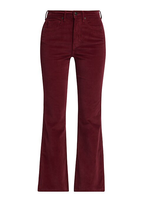 Chic Flared Corduroy Trousers