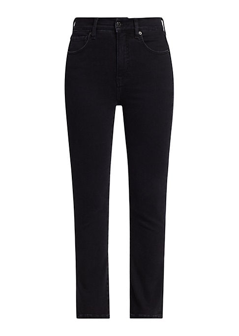 Flare Stretch Denim Trousers