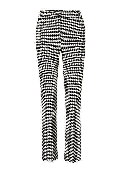 Chic Houndstooth Crop Pants