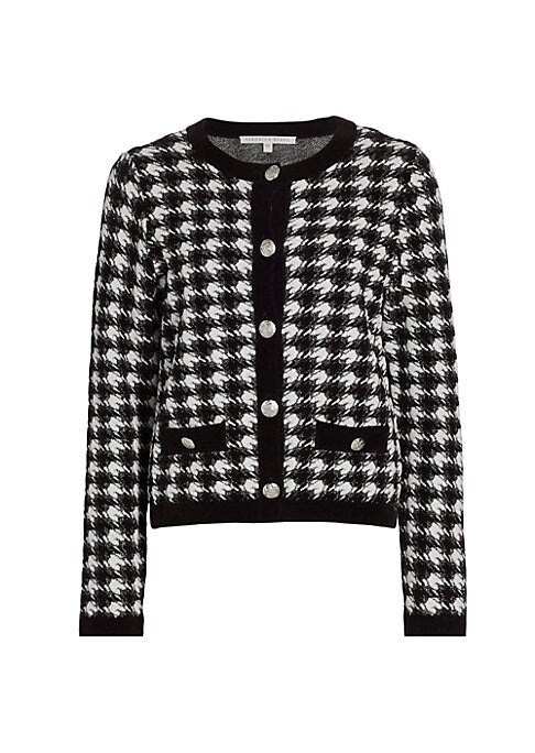 Charming Houndstooth Cardigan